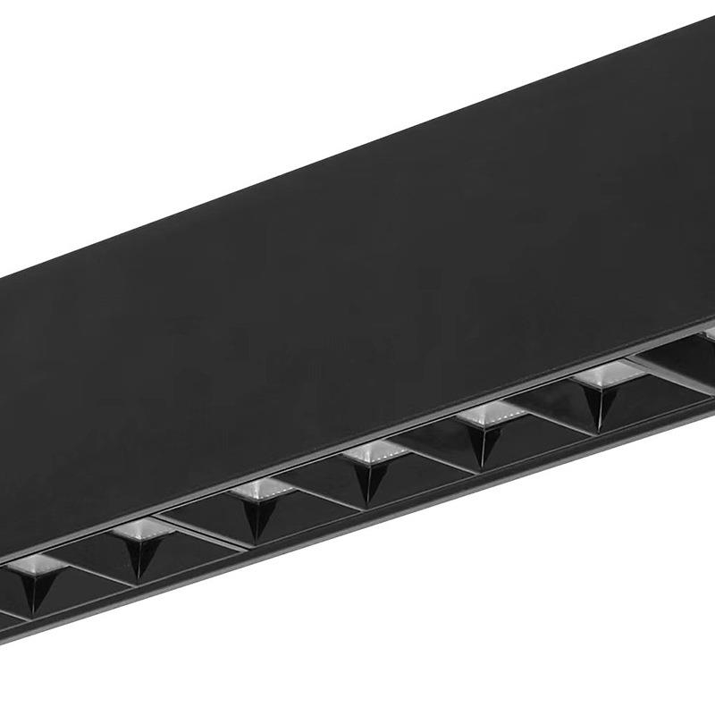 创LED作长条灯灯意办公室吊灯健身房工室轨道聚光商业吊灯HY-FST6