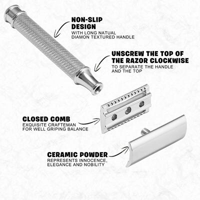 Premium Single Blade Safety Razors, Double Edge Razor Blade,