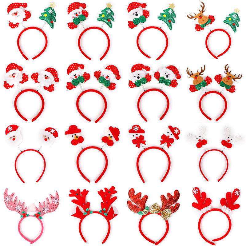 Christmas headband antler buckle hair clasp headdre ornament - 实物图