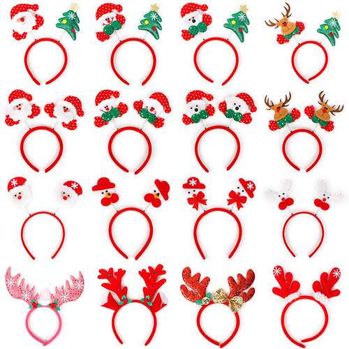 Christmas headband antler buckle hair clasp headdre ornament