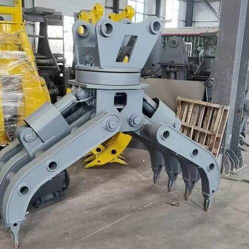 液压抓钢机 固定式抓取器 旋转式废钢抓取机 挖机旋转夹子