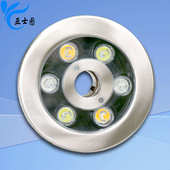 led不锈钢彩灯 喷泉水下灯喷泉彩灯LED喷泉不锈钢水底彩灯 亚士图