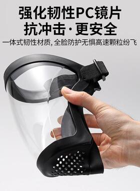 Pesticide application protective face shield, spray protecti