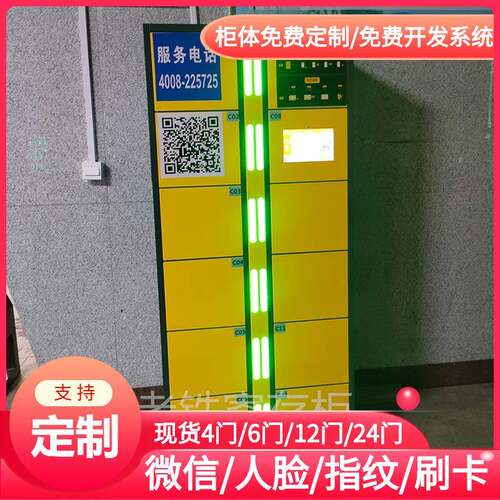 智能指纹识别储物柜/高尔夫球杆体育馆存包柜/溜冰场电玩寄存柜子