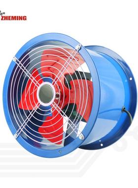 管道式轴流风机220v380v大风量酒店工业厂房管道排风机AC FAN
