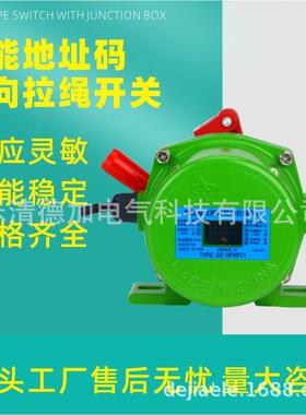 智能地址码双向拉绳开关DZ-HFLT1皮带机拉绳开关LT2-II两开两闭