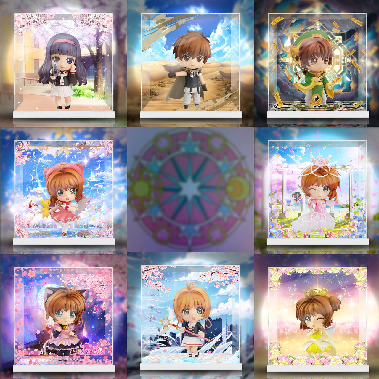 【移不动】GSC 魔卡少女樱 翼年代记 小樱小狼 粘土人 手办展示盒