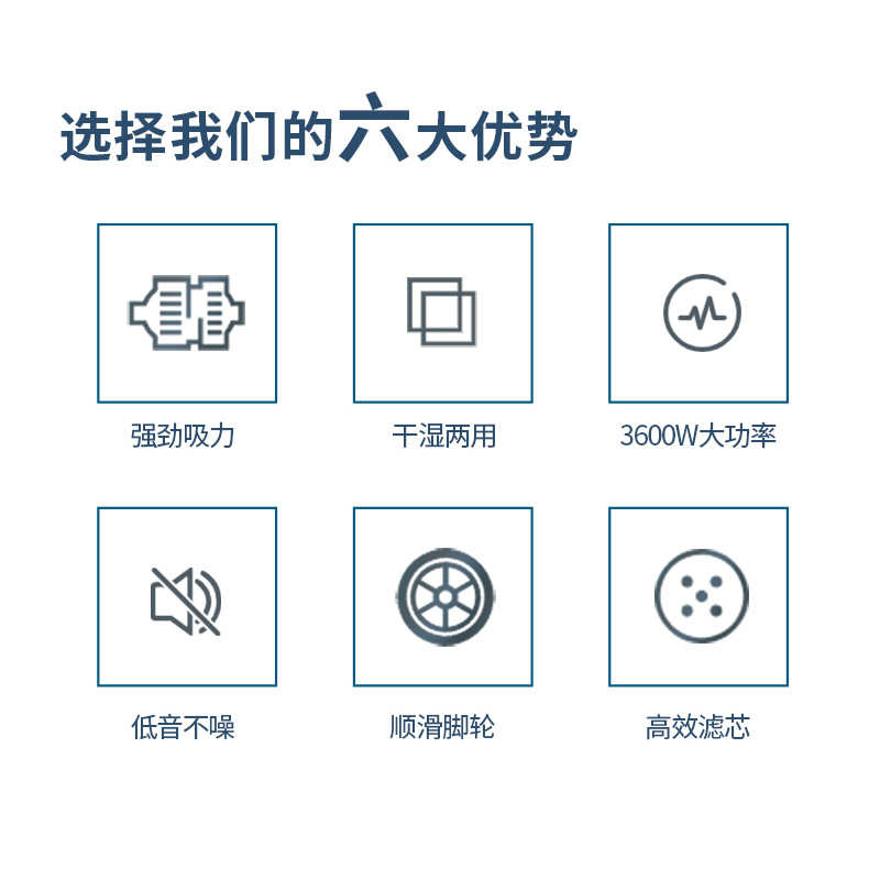 鼎洁盛世吸尘器商用干湿两用吸尘机车间工业吸尘器3600w吸尘吸水