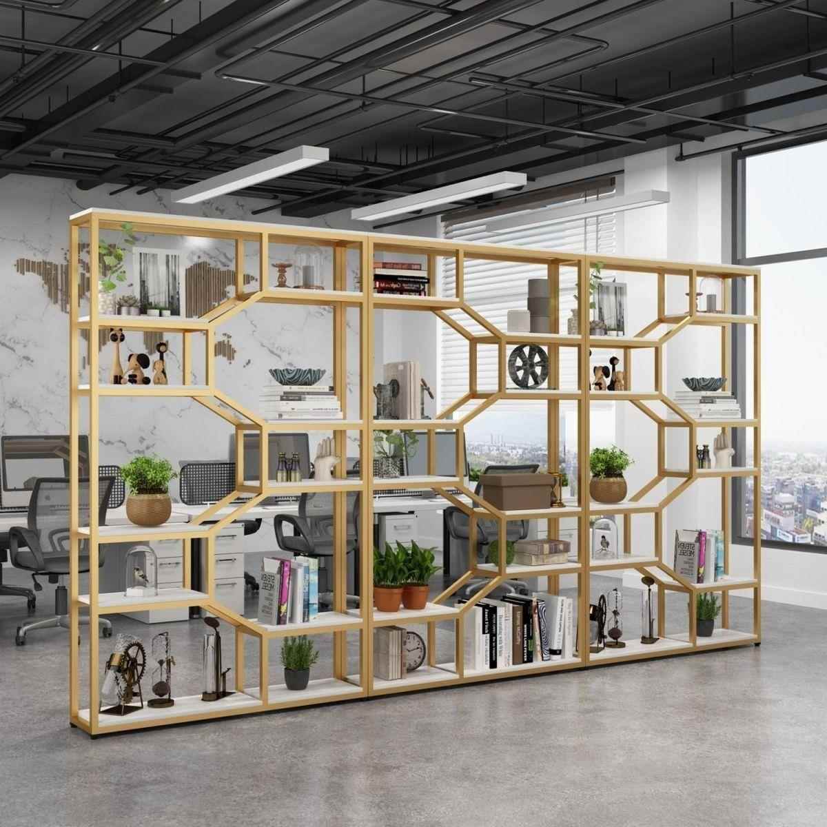 办公室隔断置物架多层书架展示架客厅隔断屏风置物架玄关柜装饰架