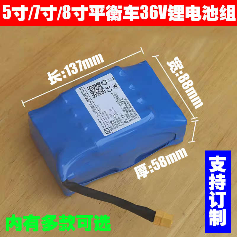 电动平衡车电池36v42v电瓶通用大容量平行双轮扭扭车锂电池组配件