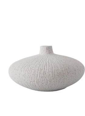 陶瓷手工素烧客厅插花花瓶手工陶瓷花器禅意日式中式摆件