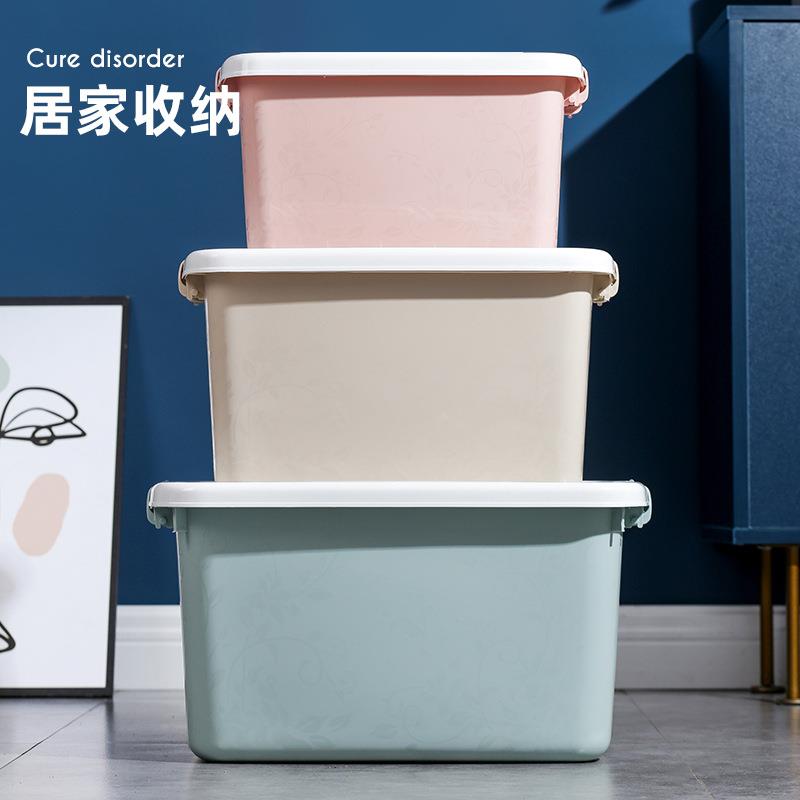 收纳箱塑料透明收纳盒子收纳整理玩具衣服储存箱防虫防尘厂家直销