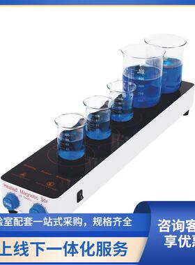 多联加热型磁力搅拌器5联/10联/15联MS-10H，10个工位