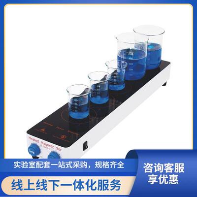 多联加热型磁力搅拌器5联/10联/15联MS-10H，10个工位