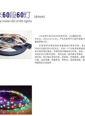 4mm宽 3535贴片灯珠窄灯条幻彩可编程WS2812B SK6812全广告灯箱