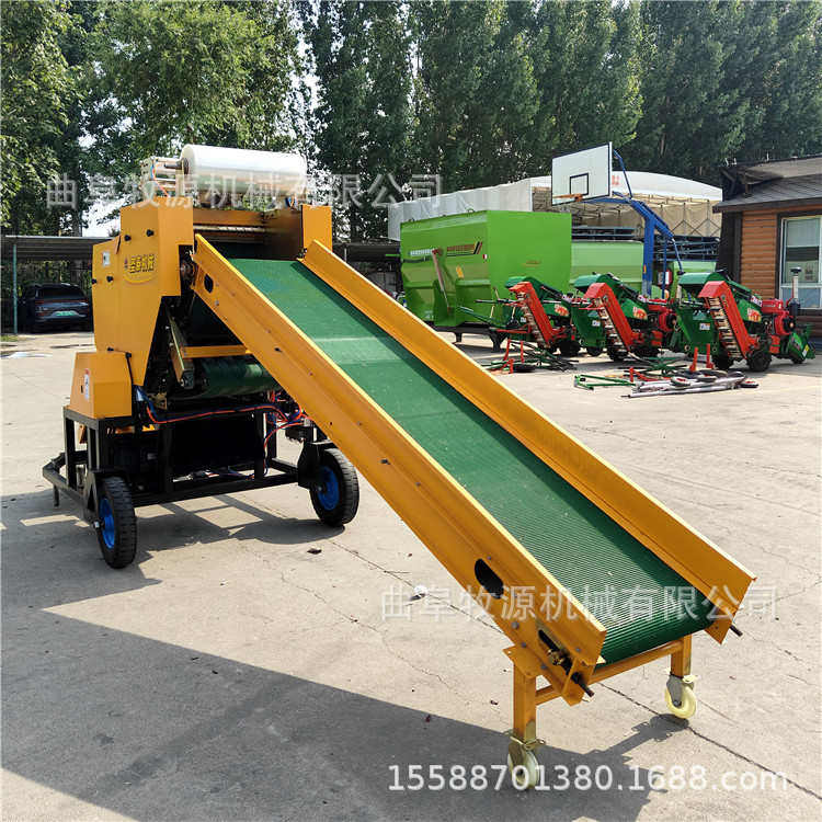 皮带一体式青储打包机 内膜裹包打包机 甘蔗渣青贮打捆包膜机,农机/农具/农膜,播种栽苗器/地膜机,淘宝优惠券,粉丝福利购,淘宝优惠卷
