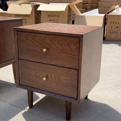 实木床头柜橡木床头柜抽屉柜储物柜卧室储物柜北欧简约,住宅家具,床头柜,淘宝优惠券,粉丝福利购,淘宝优惠卷