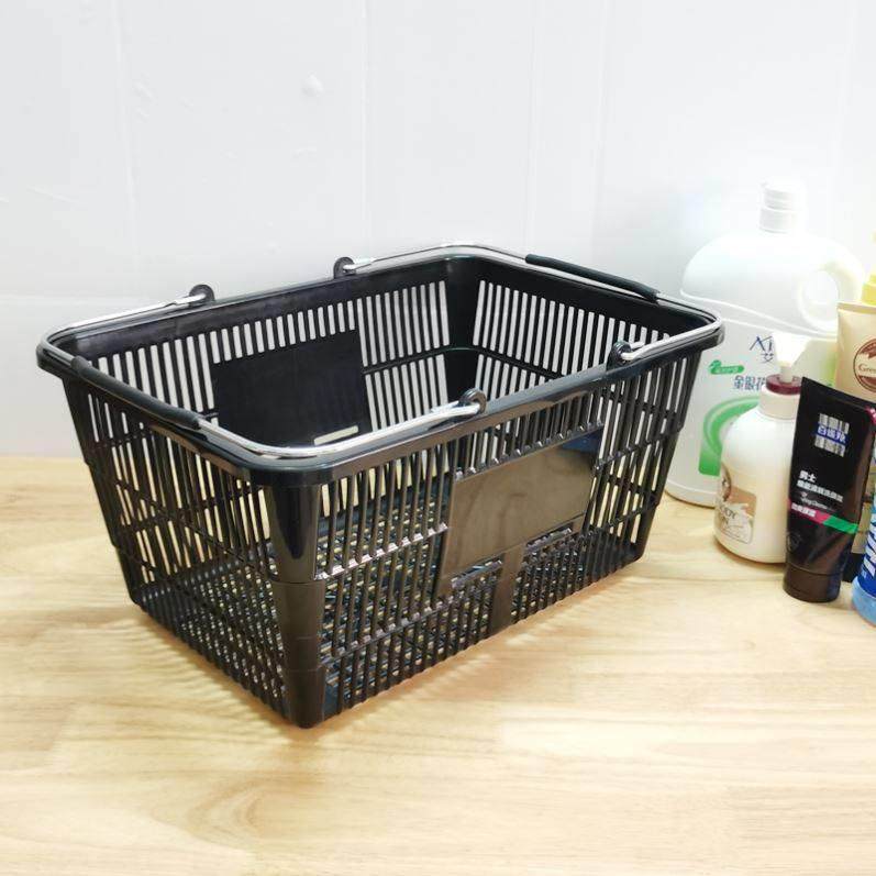 便利店购物篮超市手提篮塑料篮酒水提篮文具店中小号篮子白色黑色,商业/办公家具,购物篮,淘宝优惠券,粉丝福利购,淘宝优惠卷