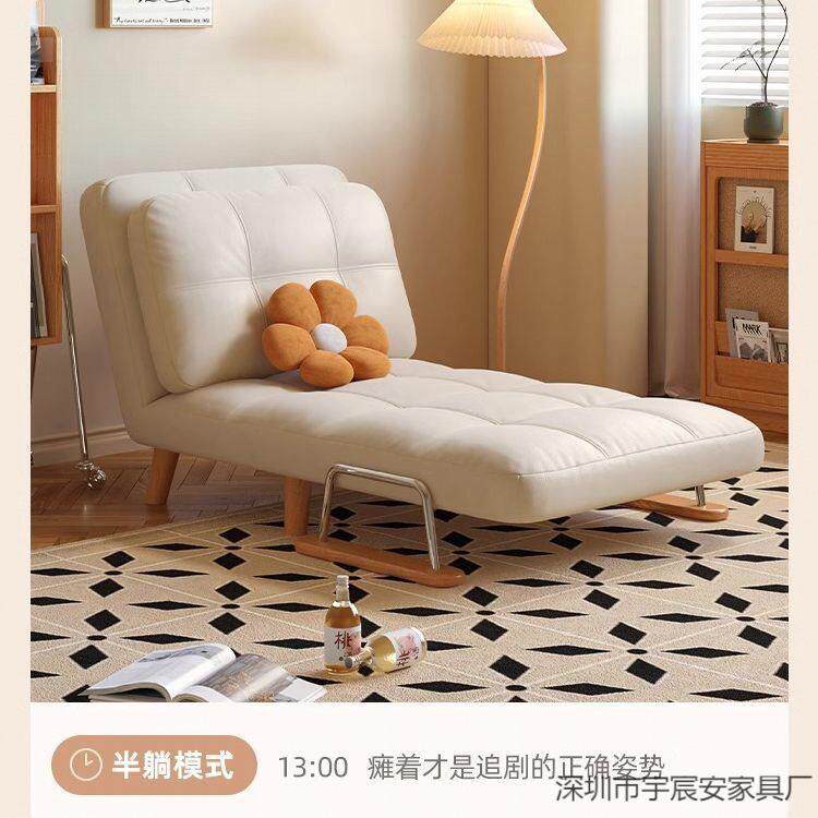 2026新款沙发床原木单人双人小户型客厅阳台可折叠伸缩沙发床两用