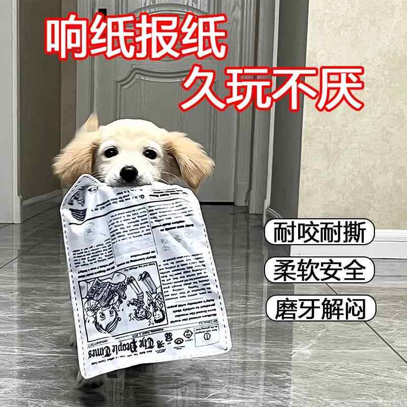 狗狗发声玩具彷真报纸响纸磨牙耐咬泰迪比熊金毛宠物用品解闷