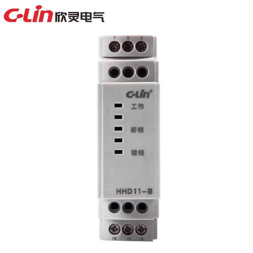器欣灵保护器HFTNHD11-3B相序断相三相不平衡A保C80V护继电三相保