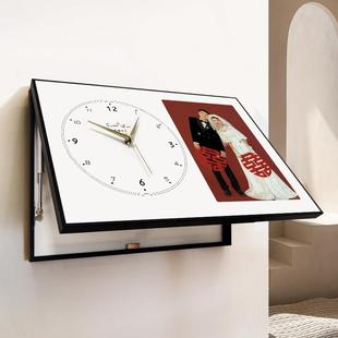 照片定制电表箱装饰画带钟表轻奢高端晶瓷画遮挡遮丑定做任意尺寸