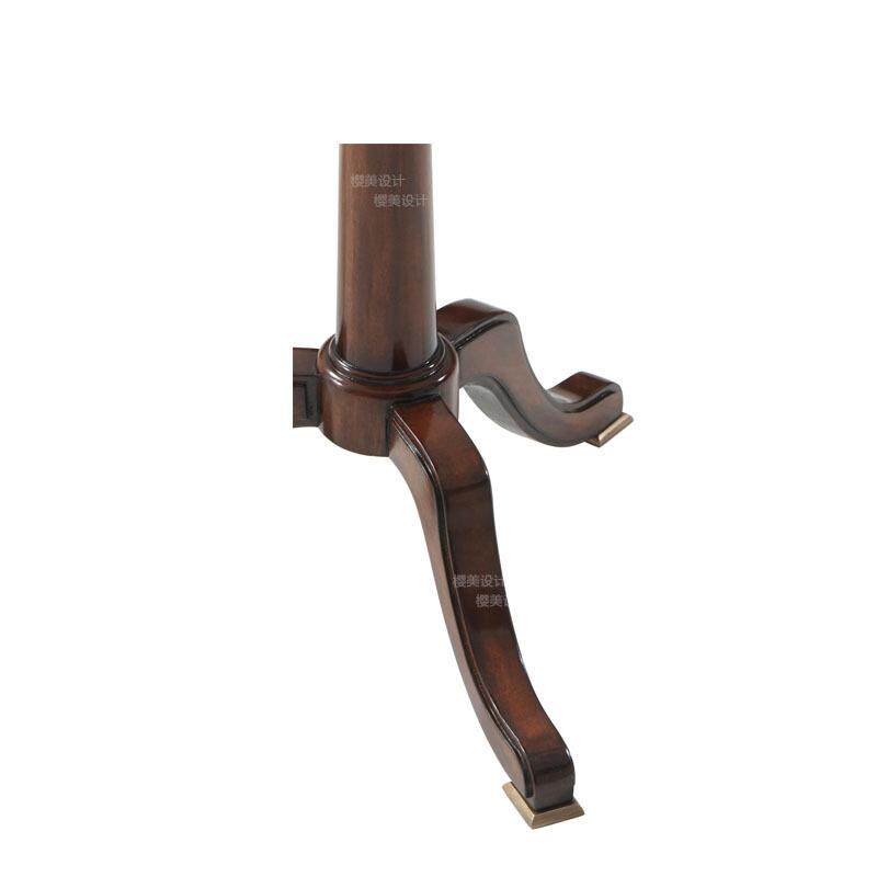 英式亚历山大雕花家具新古典客厅实木花架烤漆角几边几铜件台灯桌