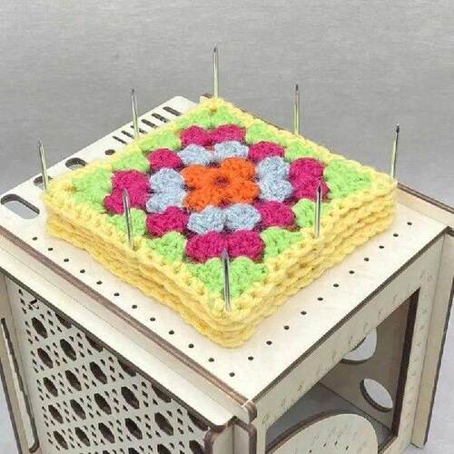 Upgrade Wooden Crochet Bowl All-in-one Yarn Dispenser Bowl