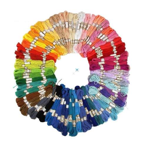 100PCS Cross Stitch Cotton Embroidery Thread Floss Sewing