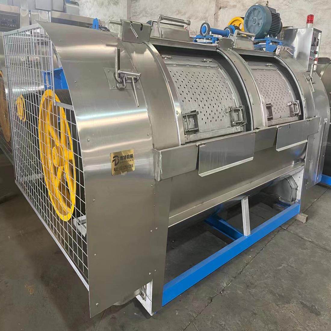 洗水机工业600磅800磅洗衣机大型300公斤半自动洗衣滚筒洗涤设备