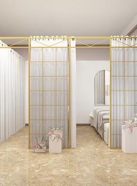 院铁艺厅屏风隔断出墙客改造小房自装美甲租房间AKY简约遮挡隔板