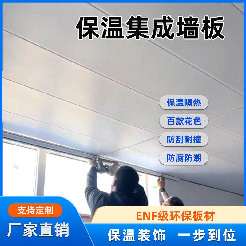 保温集成墙板环保防潮集装厢房天花隔热保温装饰板阻燃防火复合板