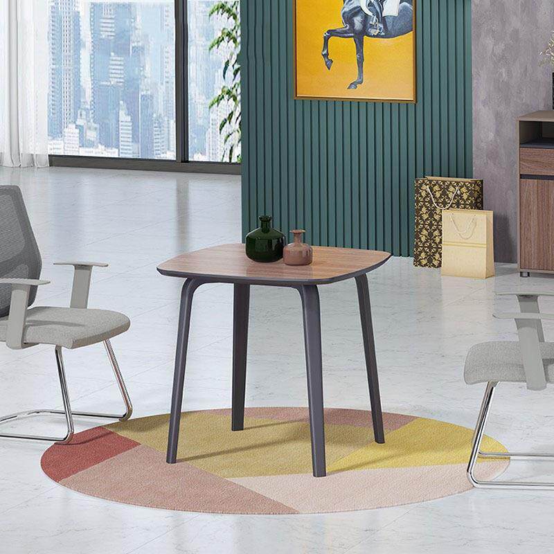 新品会议桌办公家具现代简约会议台钢木洽谈桌会客接待桌椅