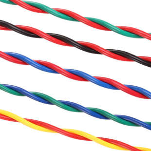 双绞花线RVS家用纯铜芯2芯0.75/1/1.5/2.5平方消防信号电源电缆线