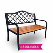 防腐长椅公园条凳椅靠背铝实木广场铸园林排铁休闲户外椅椅子座椅