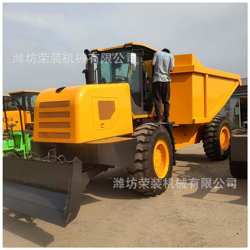 厂家直销矿用前翻斗车四驱铲车底盘改装运输车10T载重可做