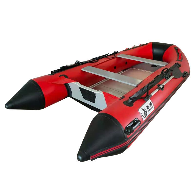 10.8ft .m Aluminum floor Inflatable PVC Fishing boat Infla