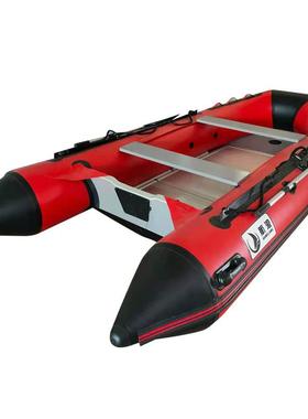 10.8ft .m Aluminum floor Inflatable PVC Fishing boat Infla