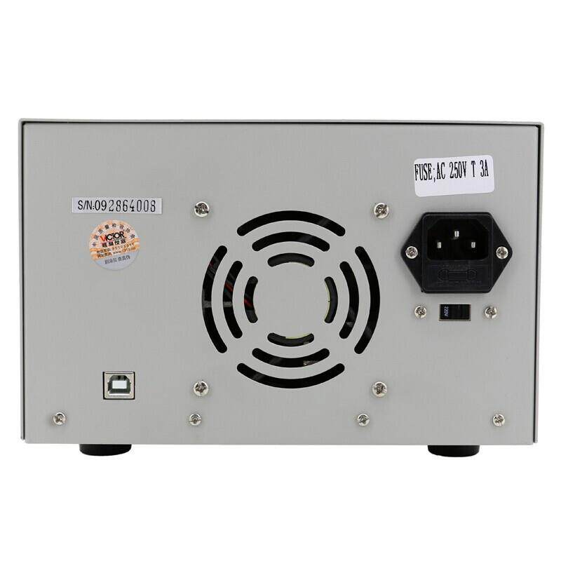 胜利仪器VC3722直流稳压电源线性可编程数显双通道可调5A0-30V