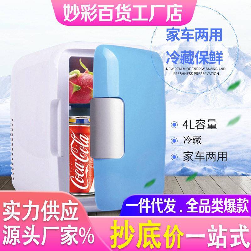 4L车载冰箱 小型迷你家用冰箱 冷暖两用户外钓鱼便携恒温 冰箱4升