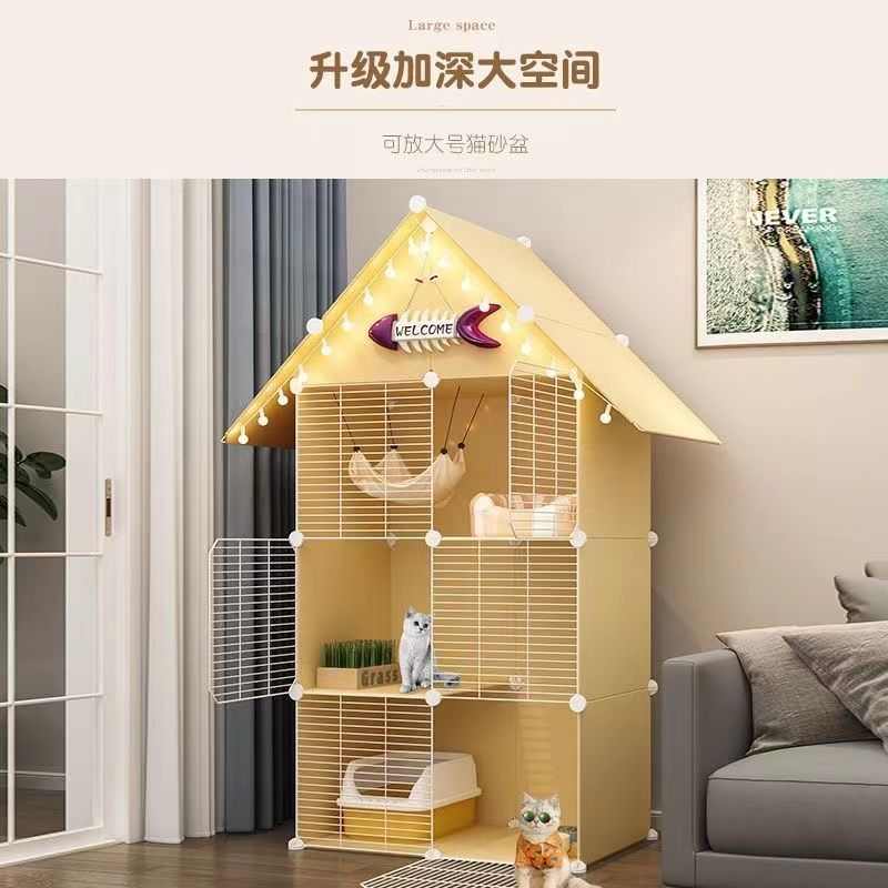 幼猫别墅猫猫猫咪屋猫宠物室内窝家用三层超大型两层特卖舍笼子猫