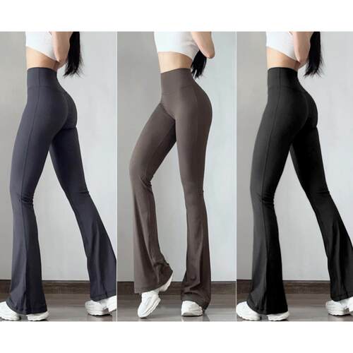 Sports bell bottoms for women, high waisted and leg