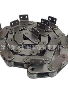 双节距C216AL-C2082型单侧外片双孔弯板直板大滚珠输送链条