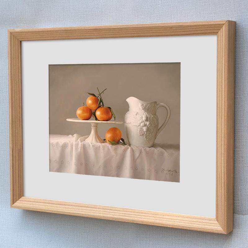 实木相框挂墙 画框素描字画框装裱A4A3 20 24寸4K拼图相 框架