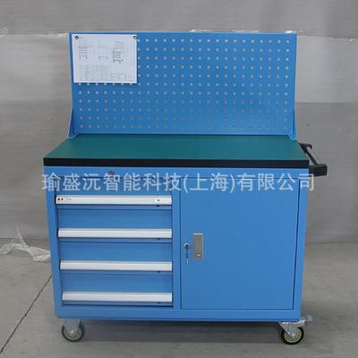 工厂加工生产数控机床工具车四抽屉工具柜 RM8641 机床挂板工具车