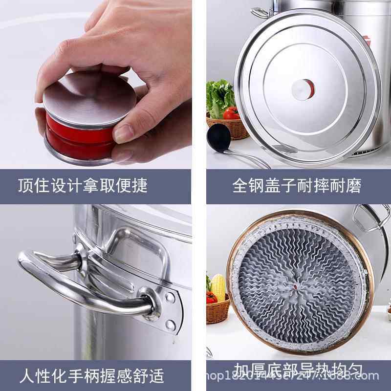 商桶翅片节能卤桶不多规格用锈钢汤桶汤锅带盖大容量锅卤肉桶熟食