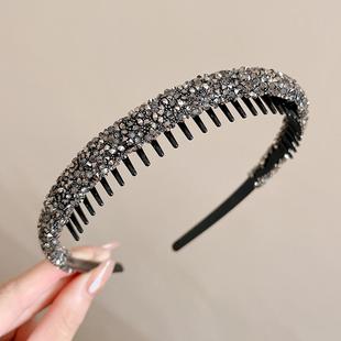 发箍女洗脸2024年新款 高级感压碎发发捆头饰高颅顶发卡旅 头箍女款