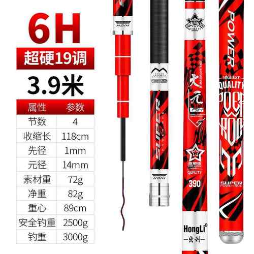 高档日本口碳布19调轻超硬8调2高碳素鲤鱼竿超鲫鱼竿手杆进综合台