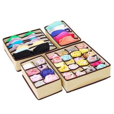 1PCS Storage Boxes Underwear Divider Drawer Lidded Closet Or