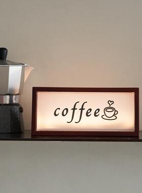 莫语 磁吸充电灯牌 复古装饰中古客厅玄关创意摆件心情牌原创设计